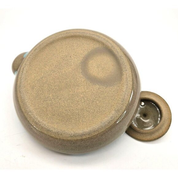 Handcrafted Ceramic Sake Teapot With Bamboo Handle & Drip Glaze Finish JE110 - Picture 9 of 10